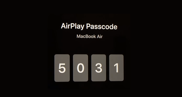 screen mirror on roku to Mac passcode generated